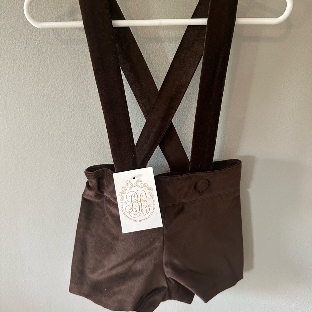 TBBC Velvet Overalls. NWT. 18-24M